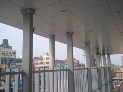 新竹新豐車站-外牆鋁包板工程