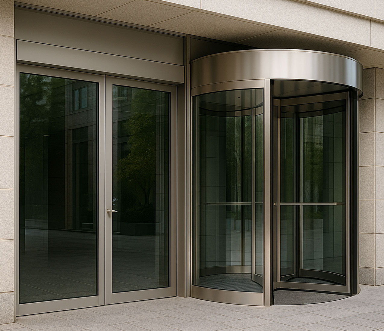 自動門與旋轉門